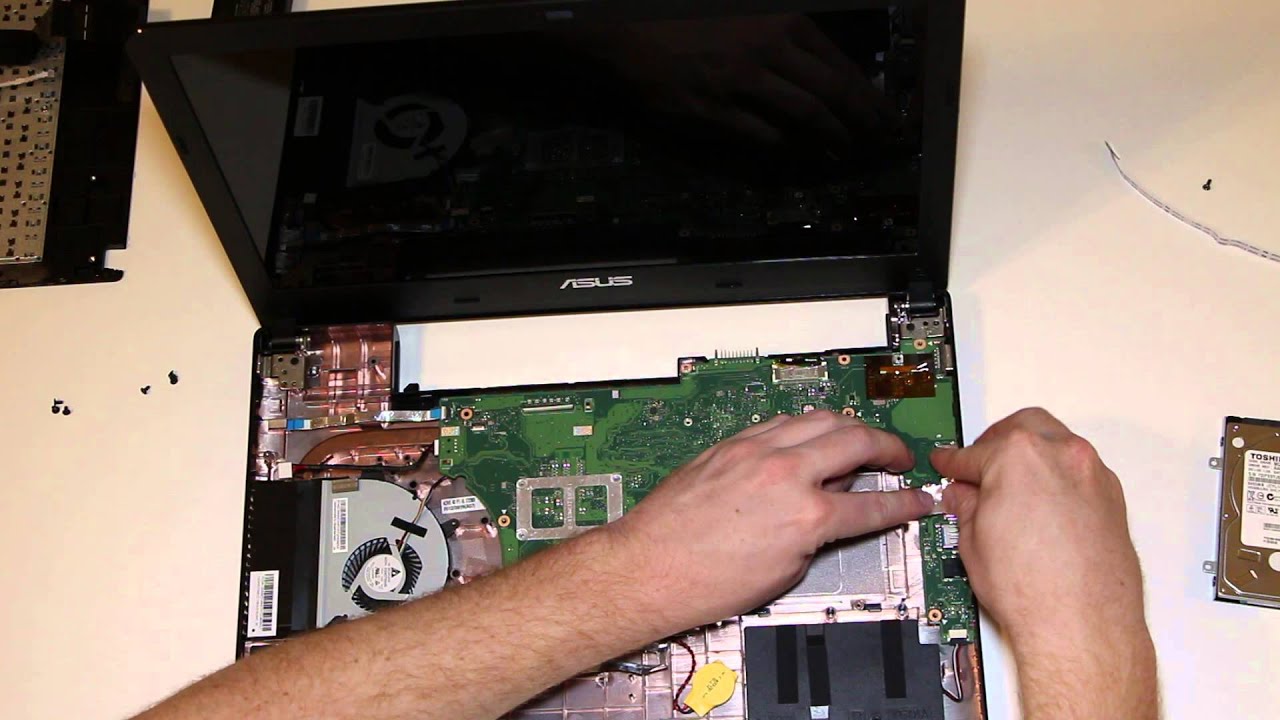 Asus X501a MEMORY UPGRADE to 8gb from 4gb --- Motherboard Teardown, similar for X401a or X301A