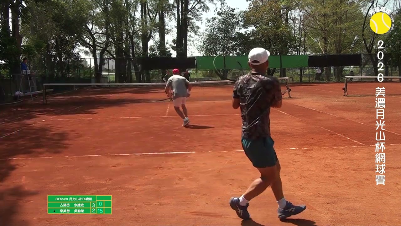 阿智網球  2026月光山杯135 歲組 古鴻岳.余建政vs 李英智.吳勤榮
