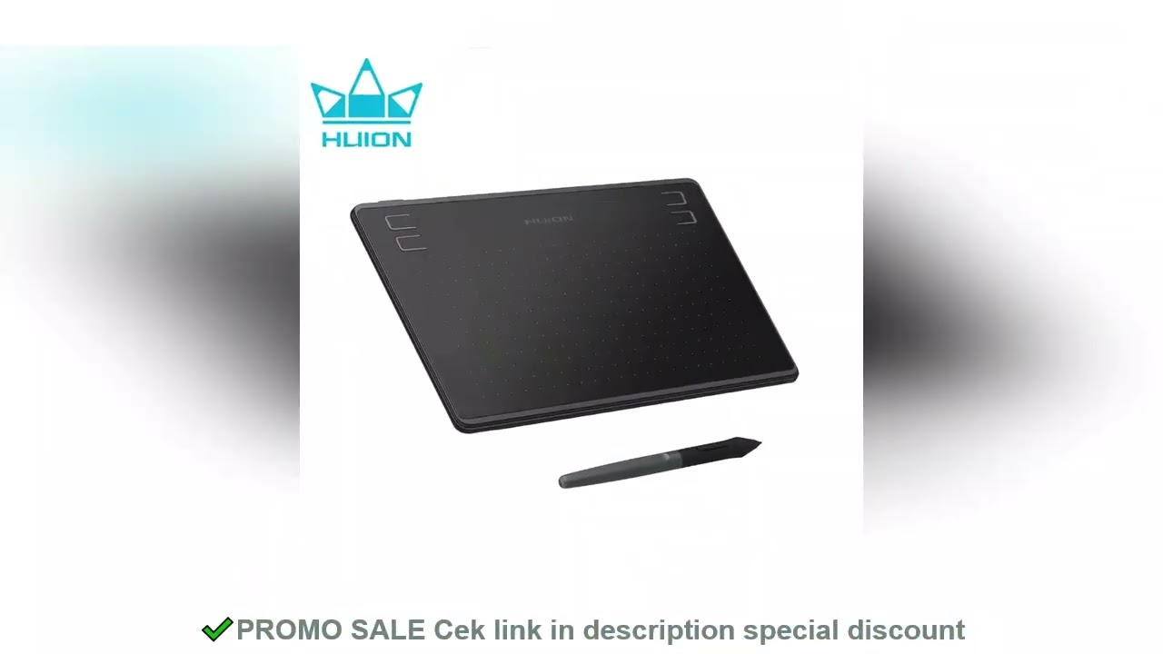 Huion HS64 6x4 Inch Graphics Tablet Ultrathin Drawing Tablet PW100 Battery-Free Pen Tablet Customize