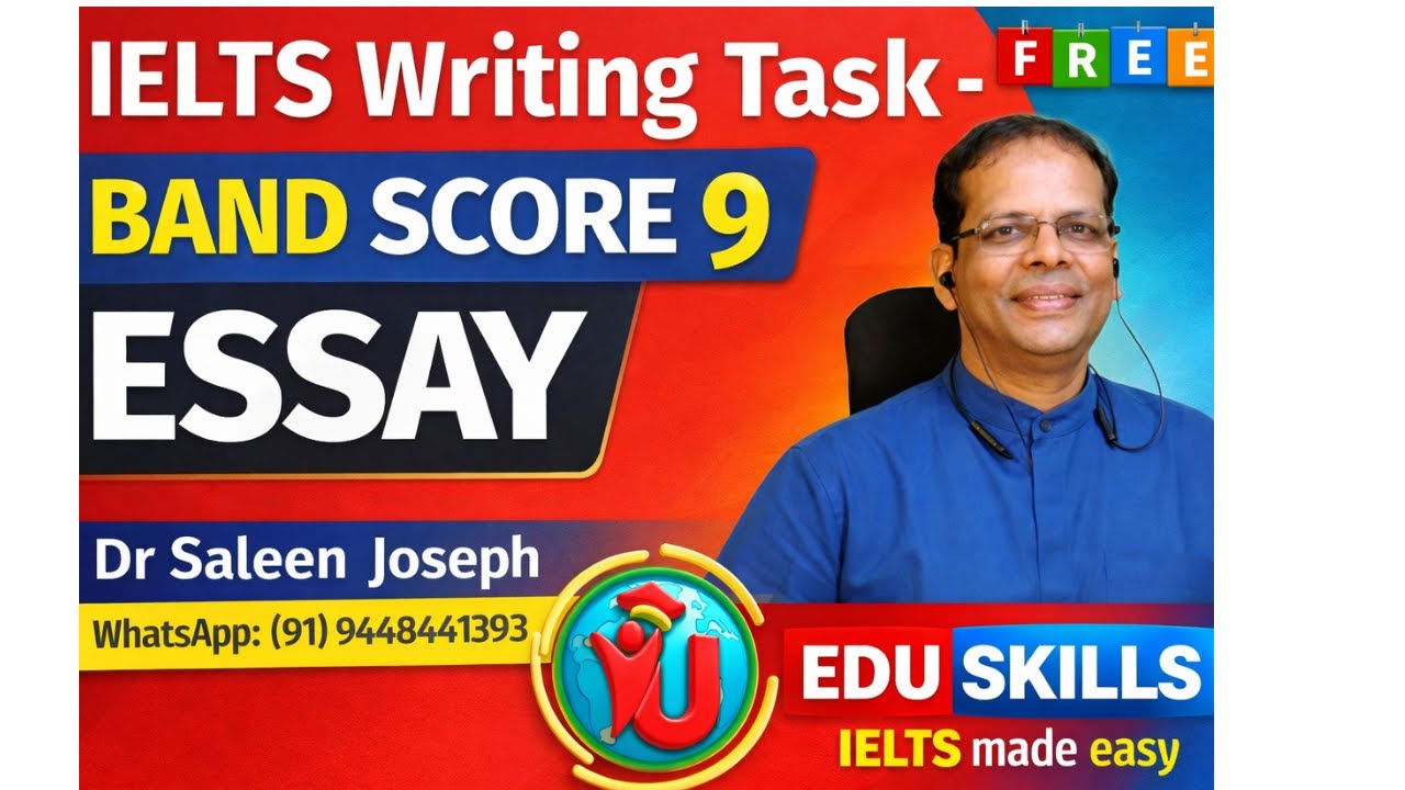 Edu Skills IELTS Writing - Task 1:  Assessment criteria: Band 9 Score:  Tips & Strategies: Dr Saleen