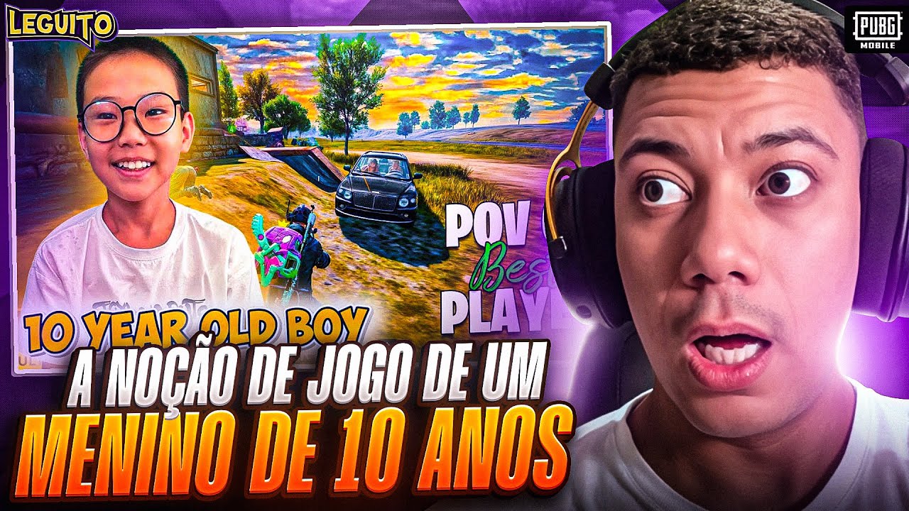 CRIANÇA JOGANDO PUBG MOBILE COM MUITA NOÇÃO DE JOGO E REFLEXOS - PUBG MOBILE REACTION UNICO