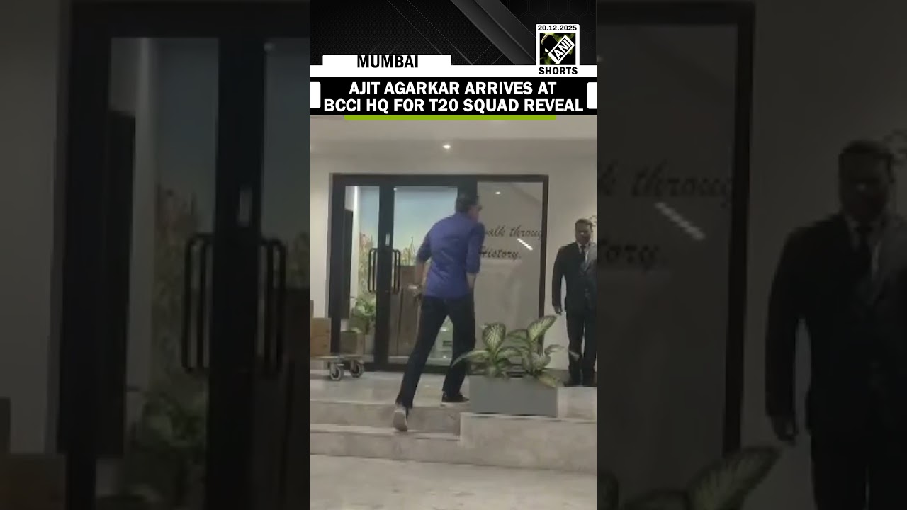 Ajit Agarkar arrives at BCCI headquarters as India&rsquo;s T20 World Cup 2026 squad announcement looms