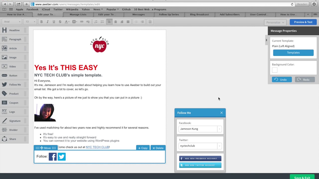 How to Use Aweber  Tutorial