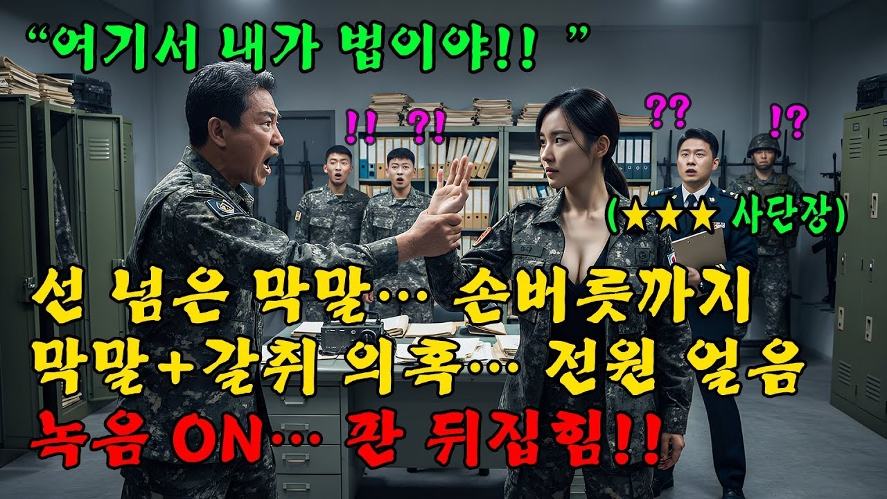 707특임대 출신 최연소 소장, 막말+갈취 카르텔 정면 충돌… 기습 감찰로 싹 쓸었다! l 오디오북 l 감동 l 창작사연 l