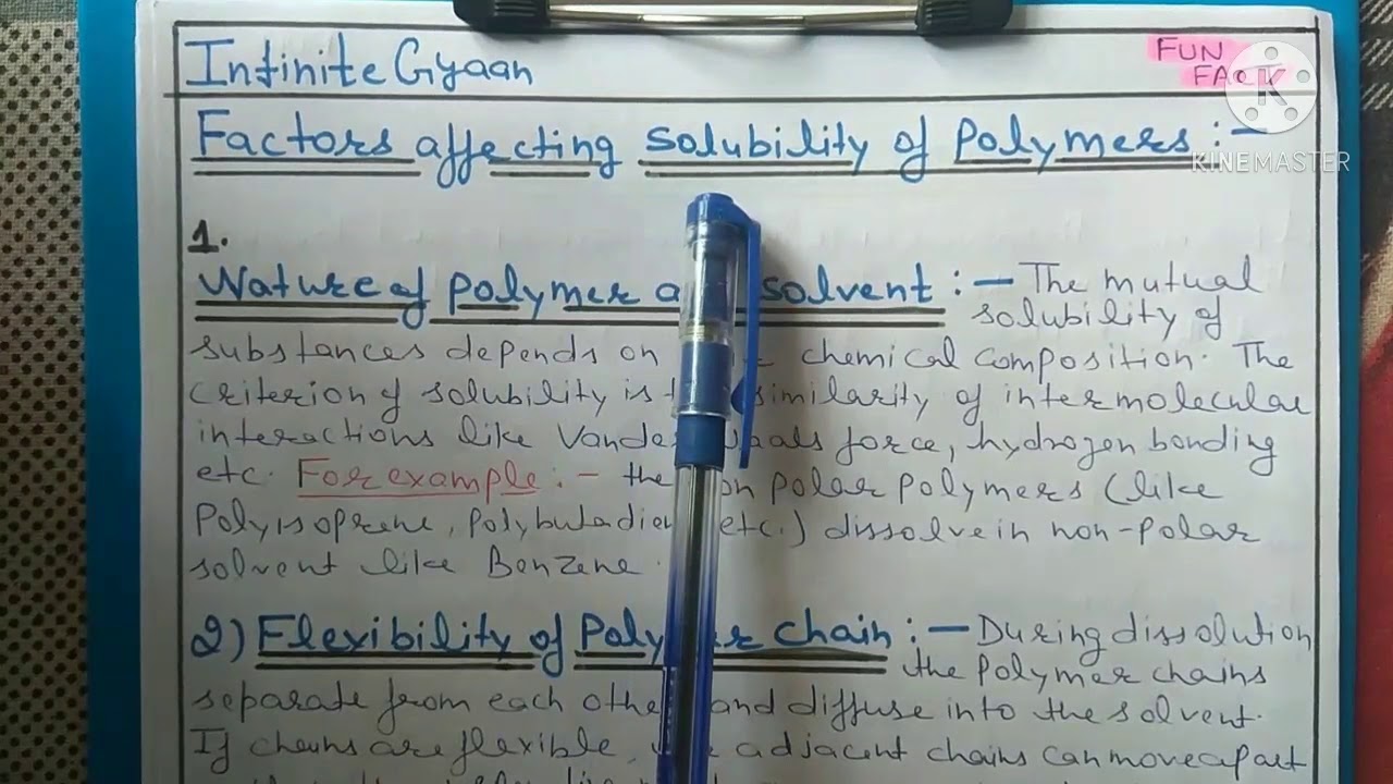 Solubility Of Polymers