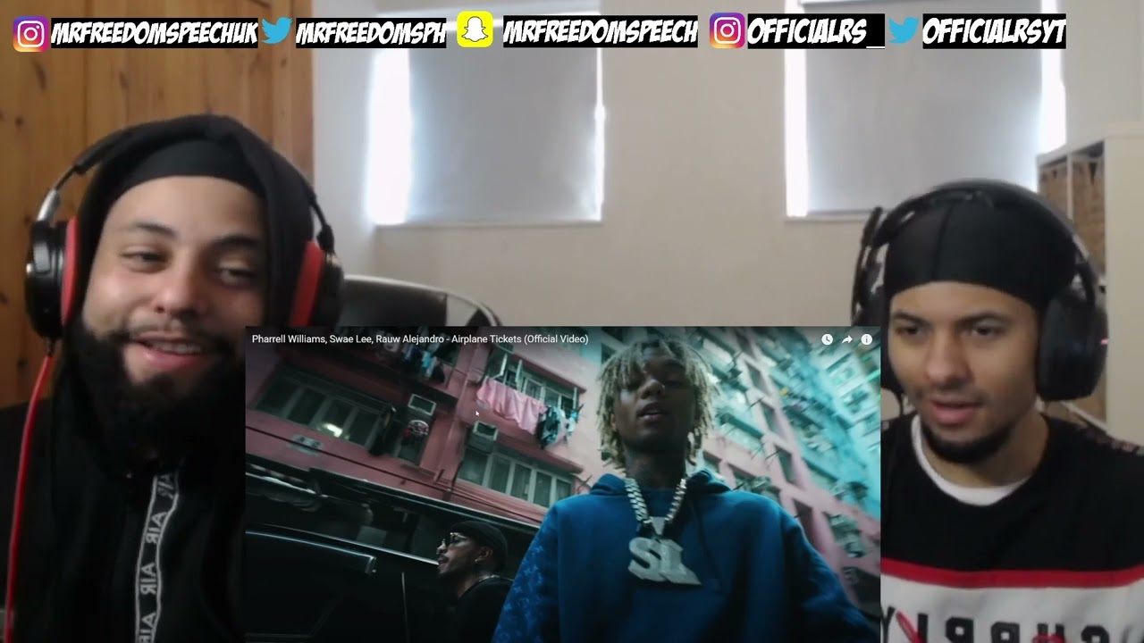 THIS 🔥 *UK🇬🇧REACTION* Pharrell Williams, Swae Lee, Rauw Alejandro - Airplane Tickets (OfficialVideo)