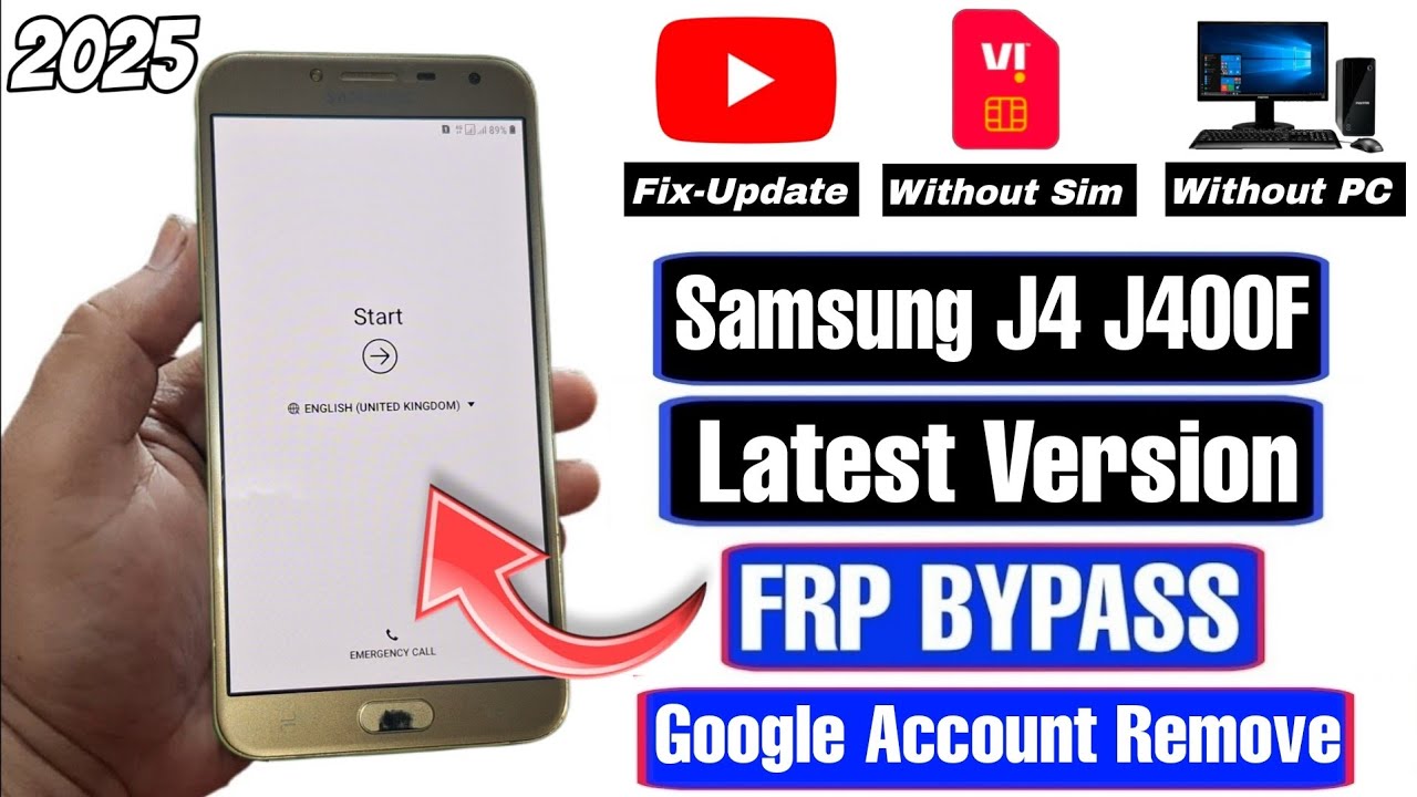 Samsung J4-J400F FRP Bypass Latest Version 2025 Without PC| Google Account Remove Fix YouTube Update