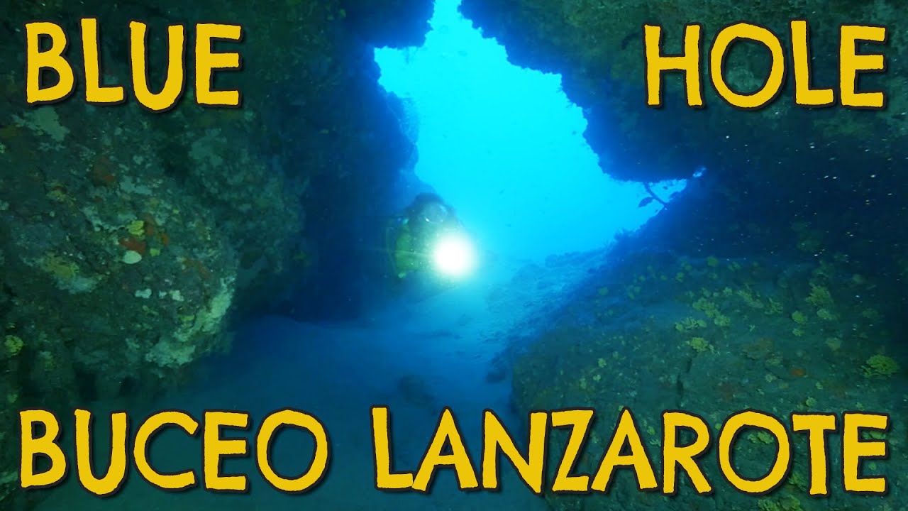 Agujero AZUL - BLUE Hole 🐟 BUCEO en LANZAROTE 🌊