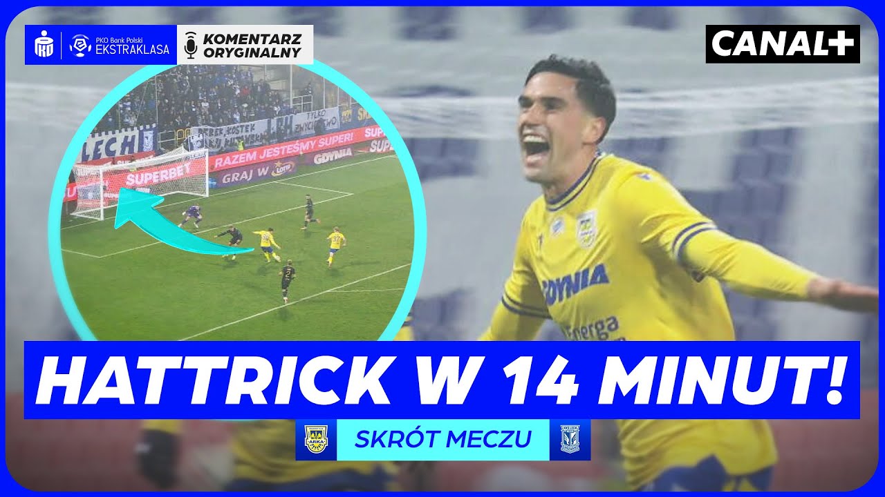 GDYNIA W EKSTAZIE! WYBITNY WYSTĘP HISZPANA! ARKA GDYNIA - LECH POZNAŃ, SKR&Oacute;T MECZU