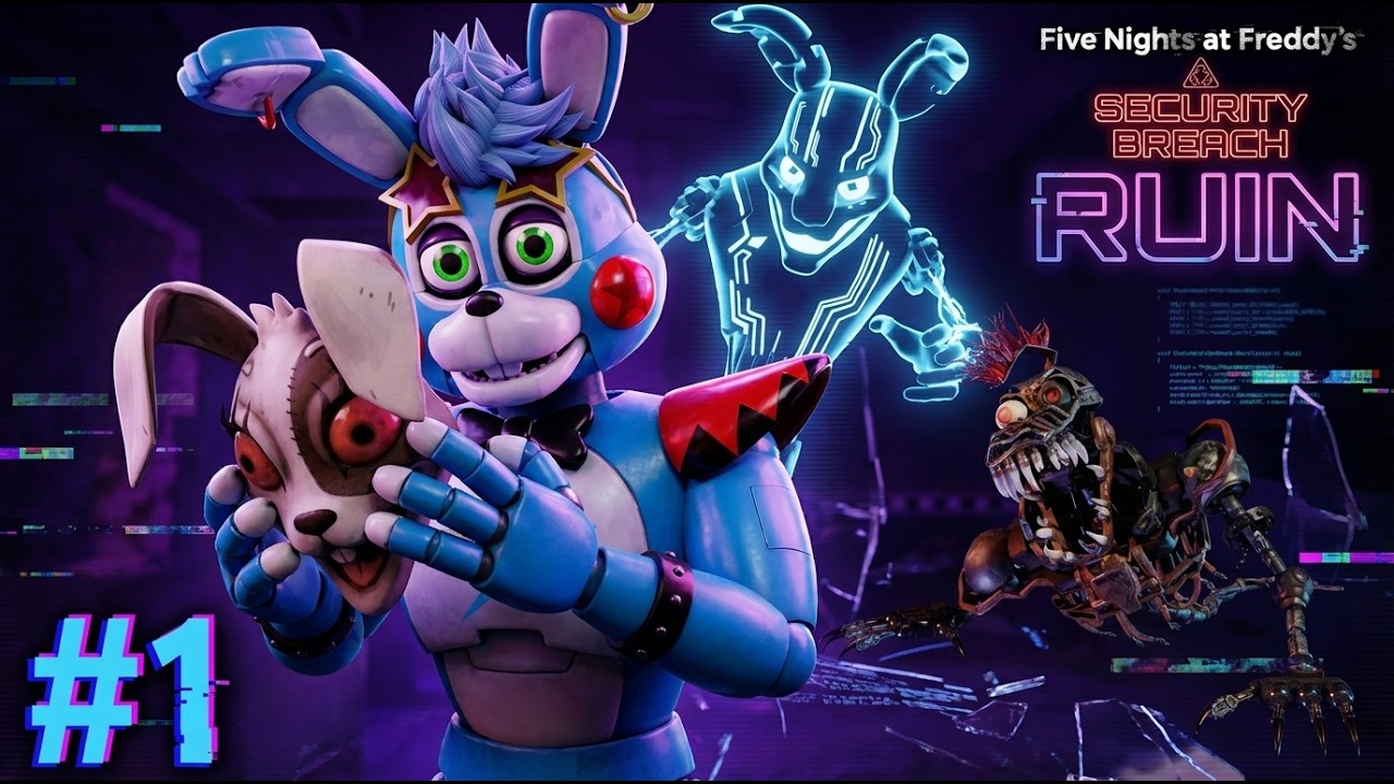[FNAF SB] Глемрок Той Бонни попал в ВИРТУАЛЬНЫЙ МИР во FNAF Security Breach RUIN #1
