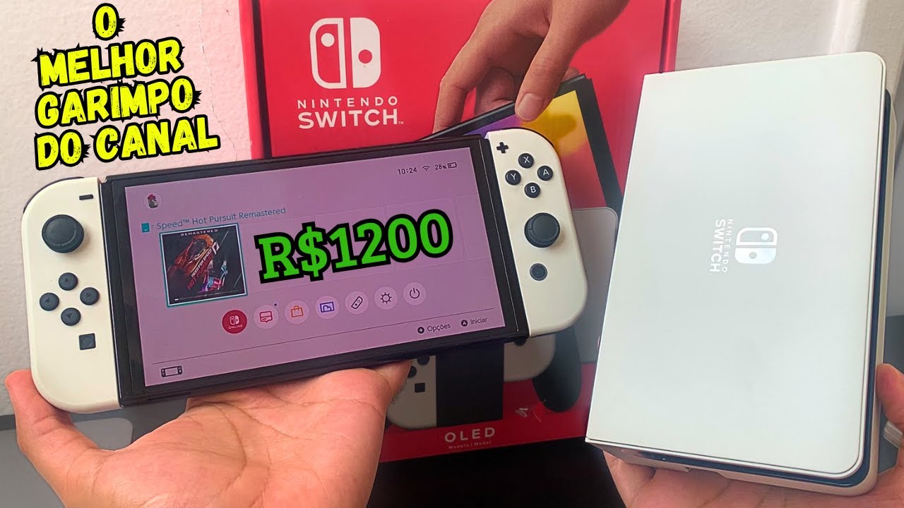 COMPREI UM SWITCH OLED NO PRECINHO MAIS BARATO QUE ACHEI ATÉ AGORA