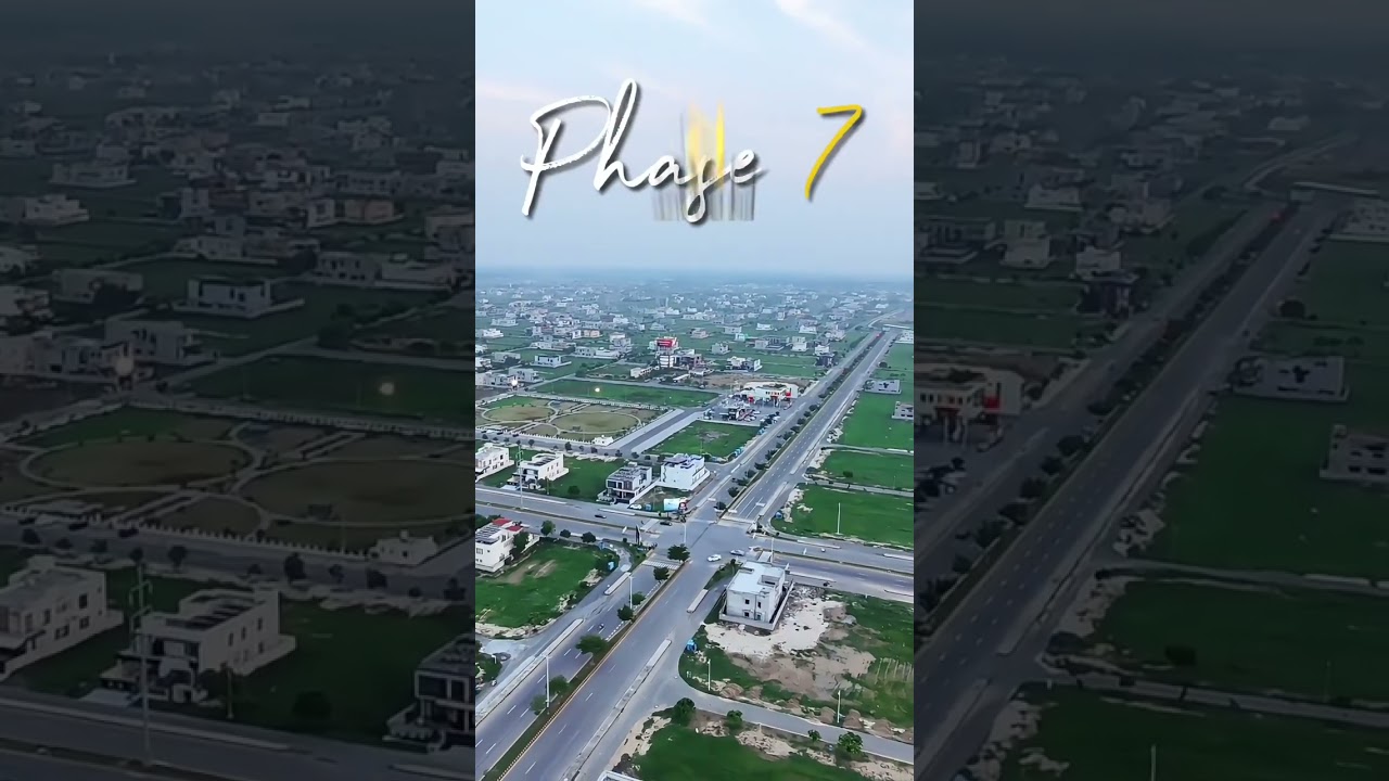 Bird's eye View of DHA phase 7 Lahore #crownestatemarketing #realestate +92 300 1006198