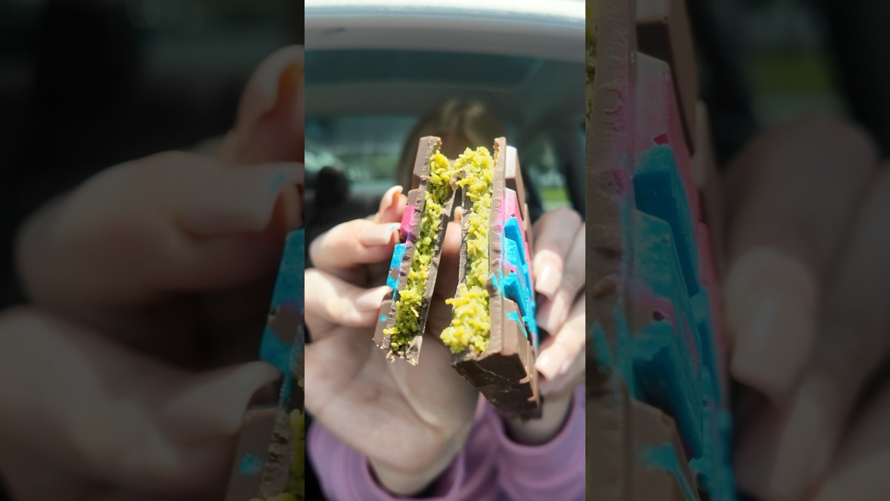 Dubai Chocolate Bar #dubaichocolate #dubaifood #pistachio #pistachiochocolate #sandiegofood