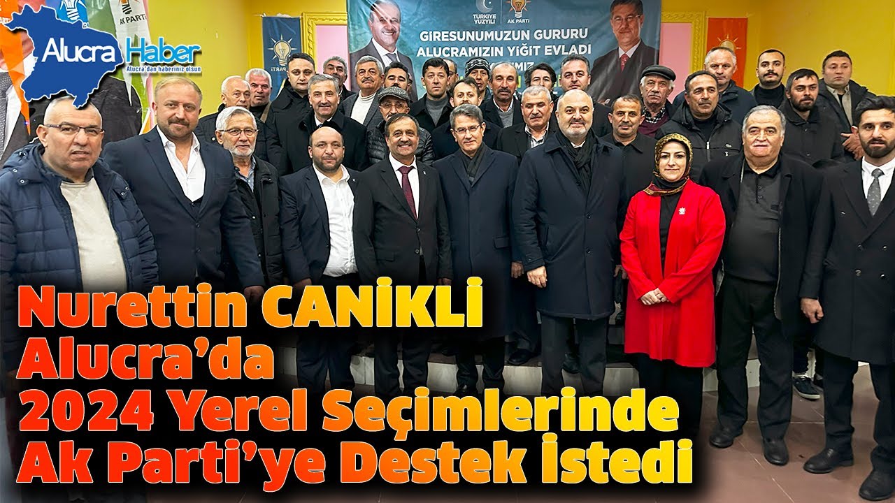 Nurettin Canikli Alucra'da 31 Mart 2024 Yerel Seçim Konuşması ve İftar Programı
