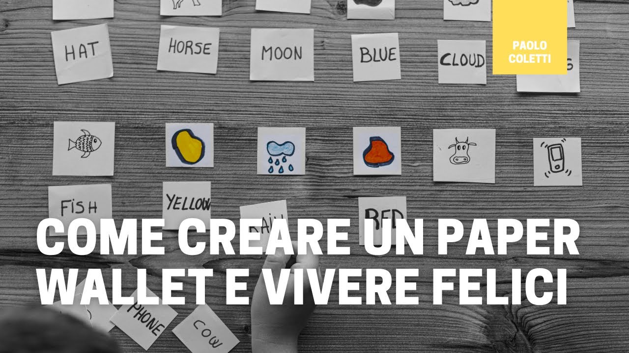 Paura degli ETN crypto: crea un paper wallet in massima sicurezza