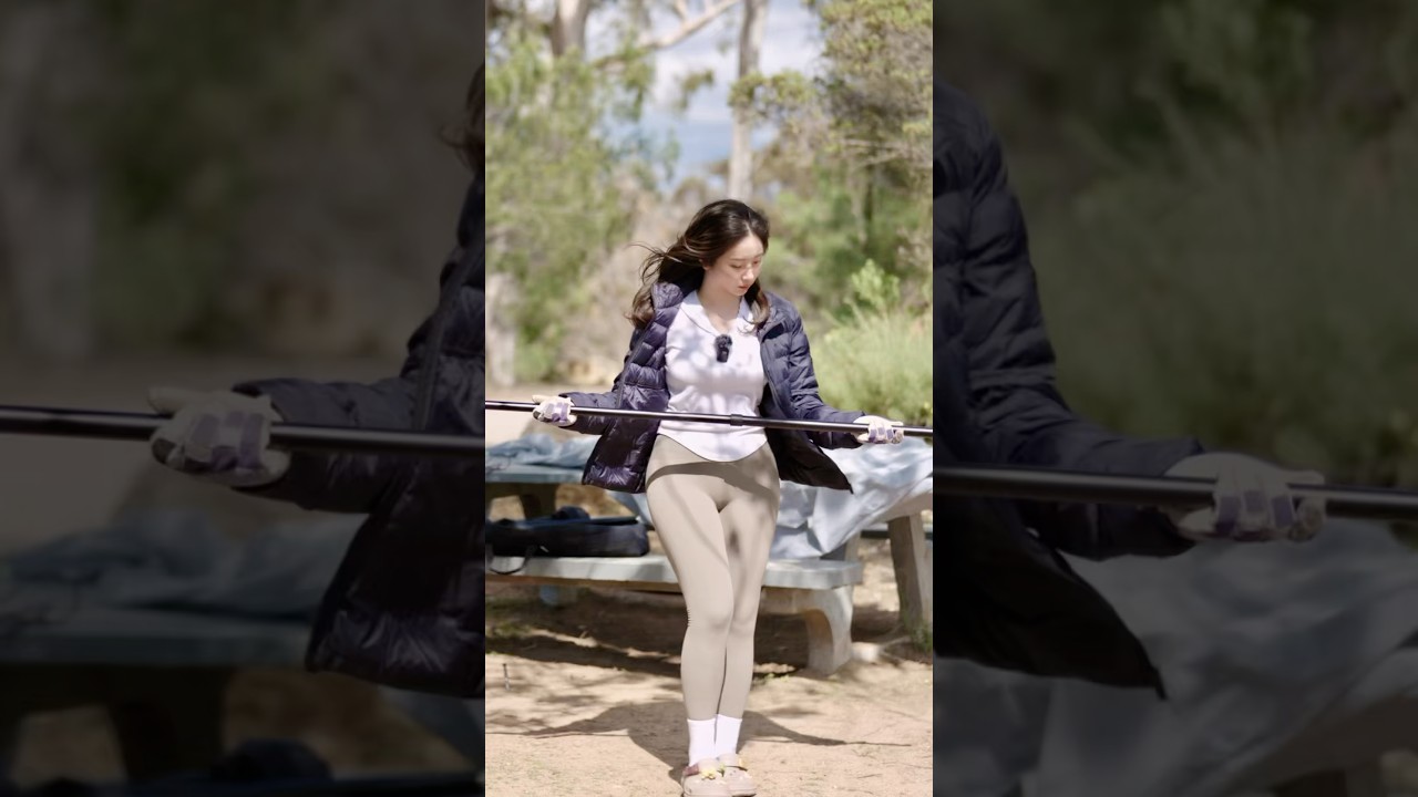 When the Wind, the Tarp, and My Sanity Start Dancing 🍃 #solocamping