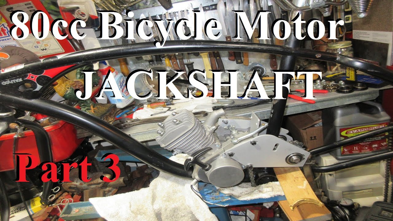 80cc Bicycle Motor w/Jackshaft Kit Shift Part 3