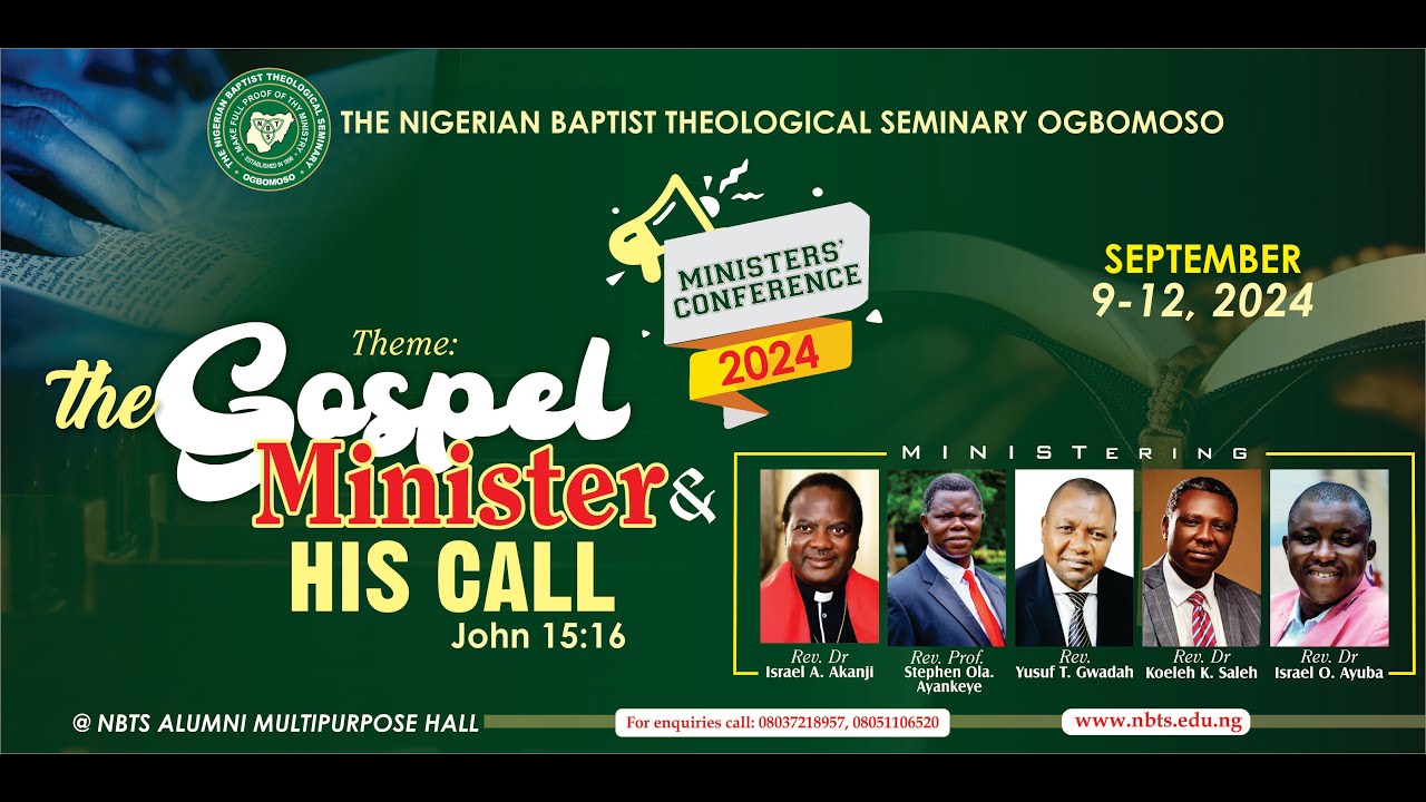 Day 4: MORNING SESSION (PANEL DISCUSSION & CLOSING CHARGE) - NBTS MINISTERS' CONFERENCE 2024