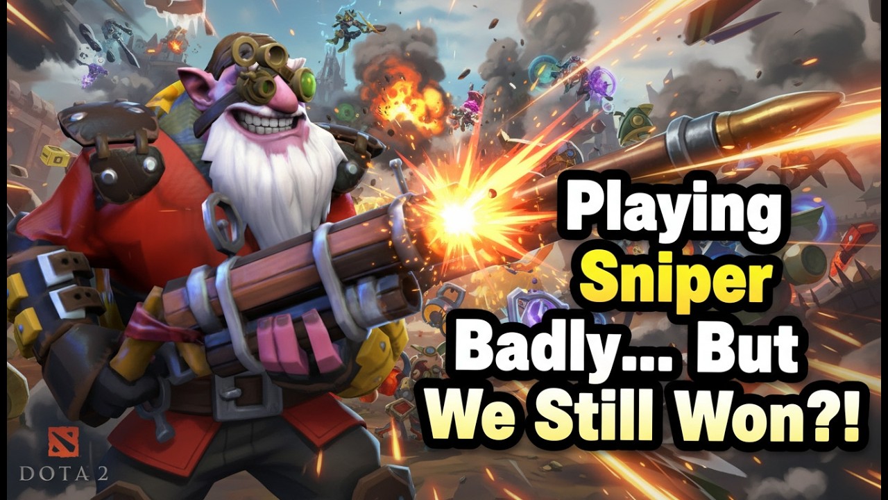 Playing Sniper Badly… But We Still Won?! | Dota 2 Gameplay
