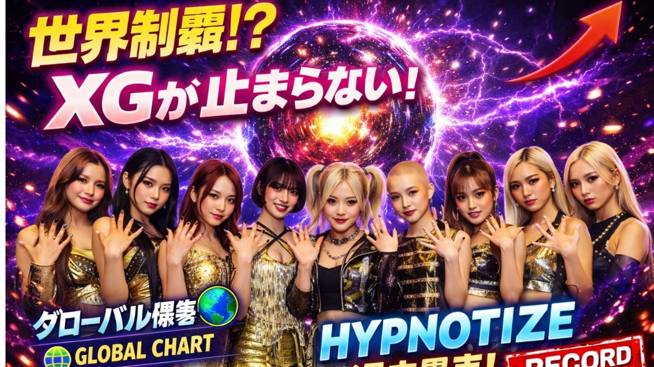 XG初アルバム『THE CORE -核-』が世界席巻！新曲「HYPNOTIZE」過去最高再生を記録#XG#THECORE#HYPNOTIZE