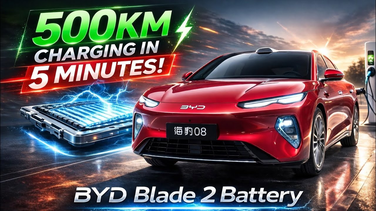 BYD Blade Battery 2 revealed | 500KM in 5 Minutes | The EV Charging Revolution