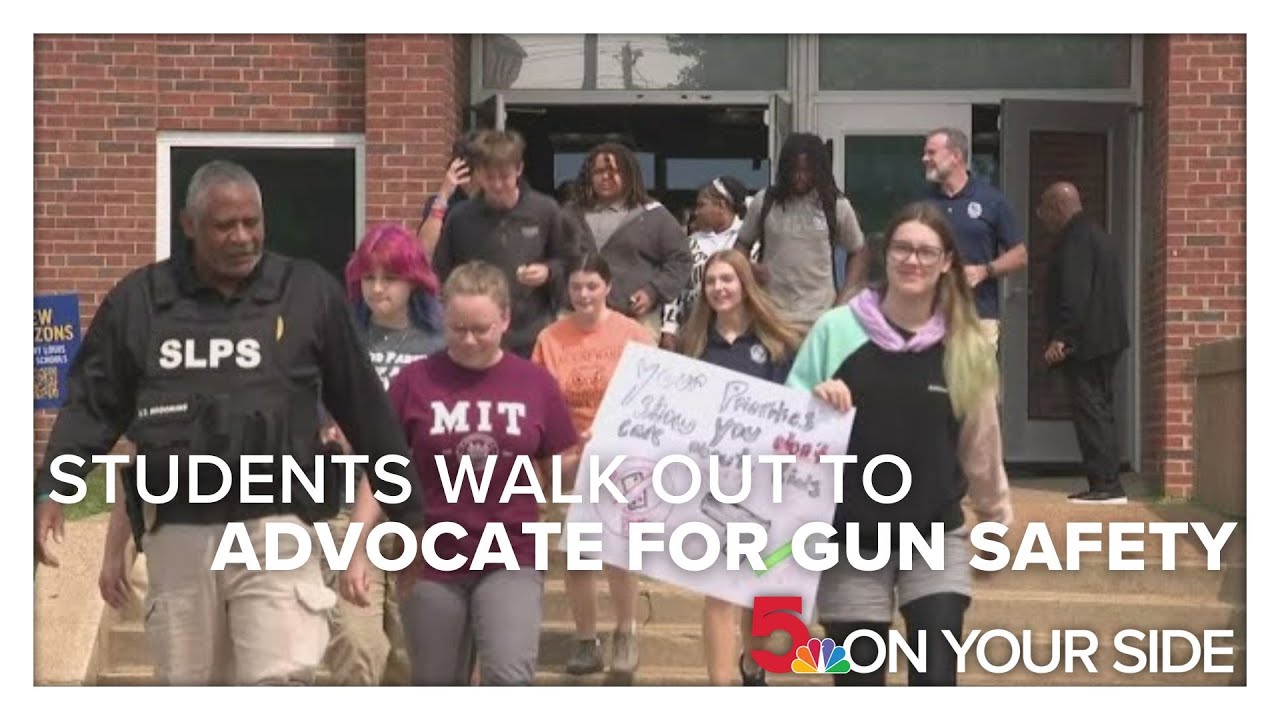 Students at 3 St. Louis schools walk out of class to advocate for gun safety