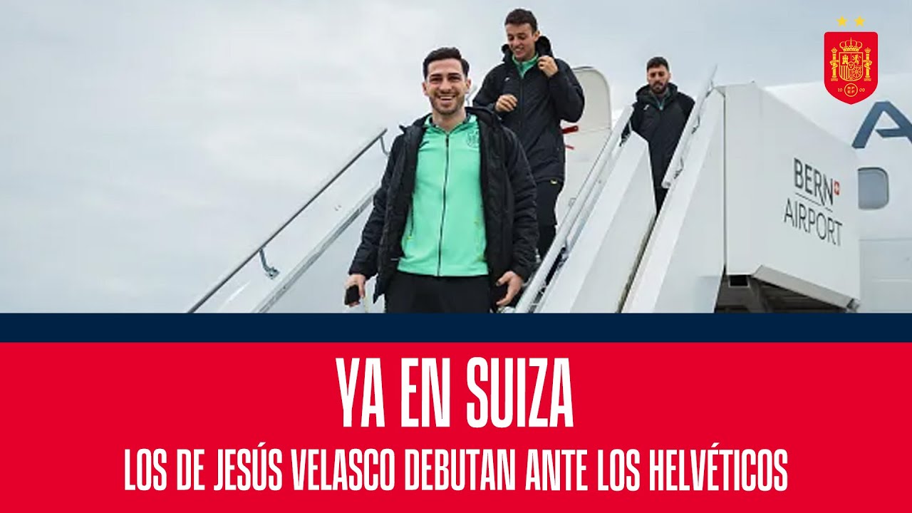La selección de fútbol sala ya está en Suiza | 🔴 SEFUTBOL