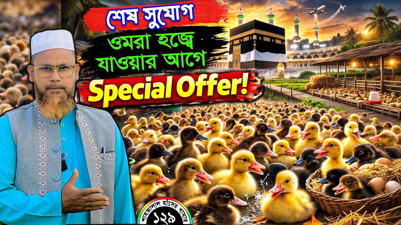 ওমরা হজ্বে যাওয়ার আগে শেষ Special Offer! | হাঁসের বাচ্চা দিচ্ছেন শাহজালাল হাঁসের খামার