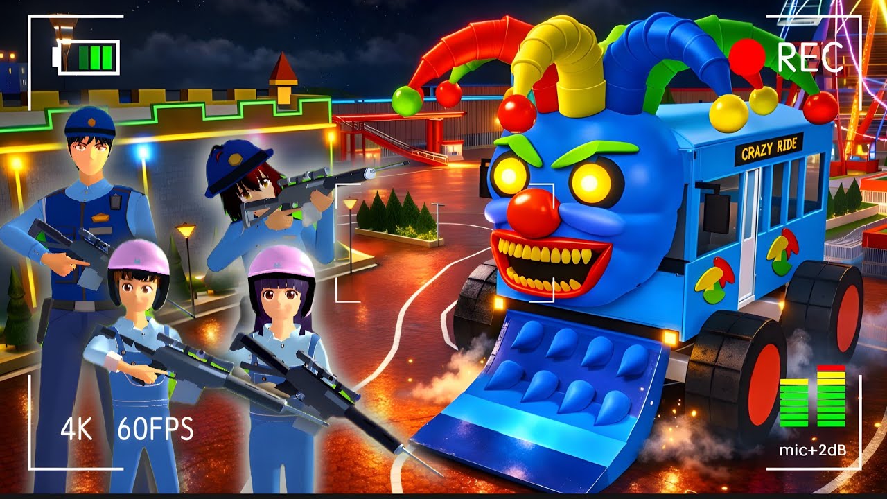 Yuta Mio melawan monster bus sekolah di kota sakura