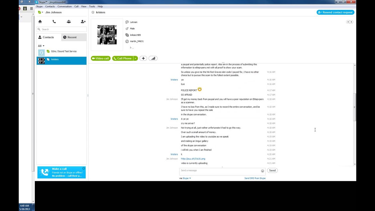 Skype Scam 2
