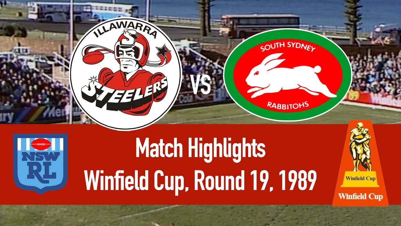 Illawarra Steelers vs South Sydney Rabbitohs | 1989, Round 19 | HIGHLIGHTS