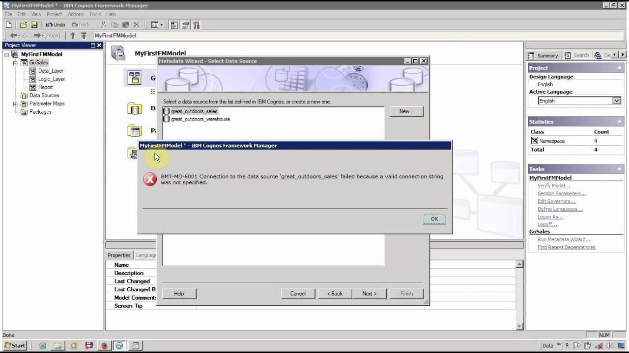BMT-MD-6001 IBM Cognos Framework Manager
