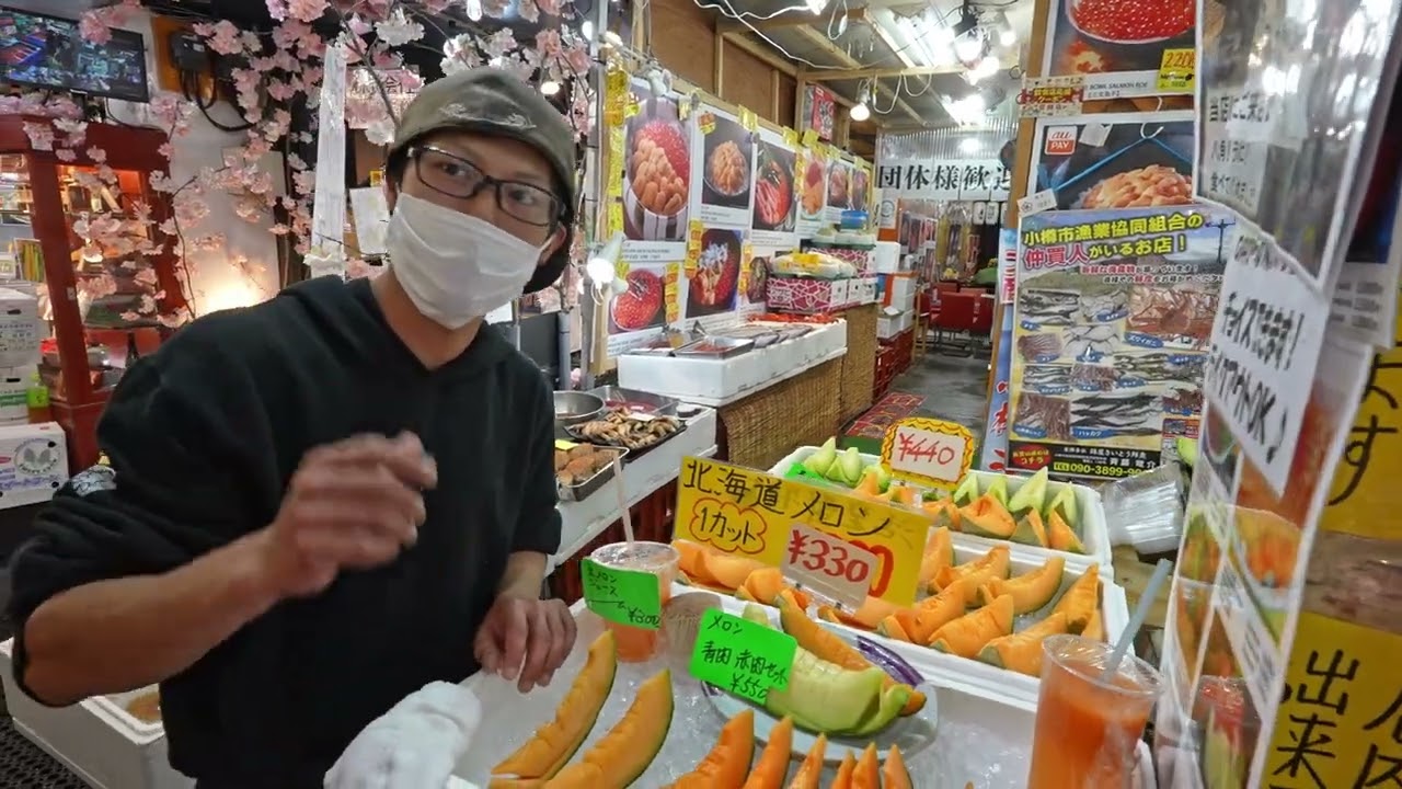 Japanese seafood Paradise at Hokkaido's Otaru