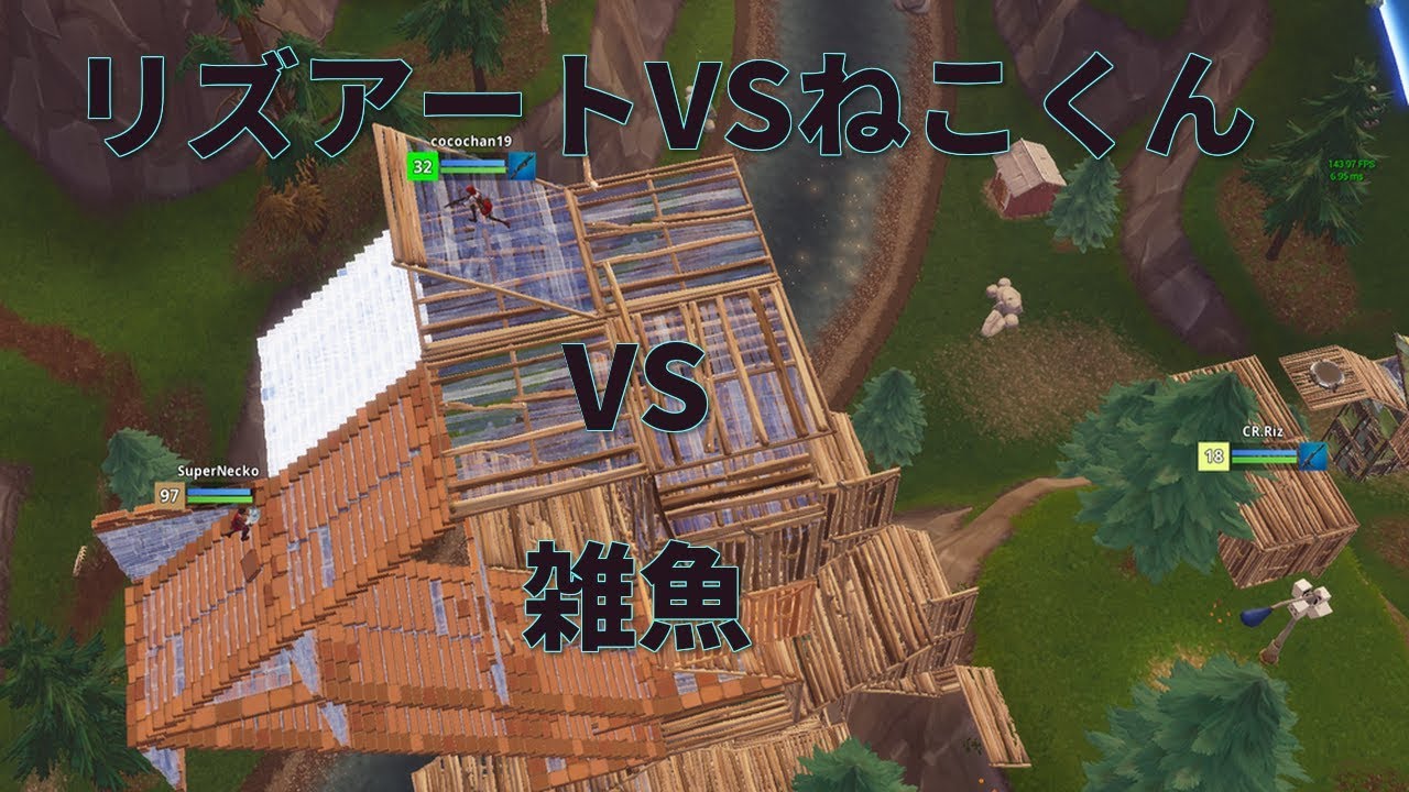 (フォートナイト）　ねこくんに日本最強小学生リズくんと間違えられた雑魚