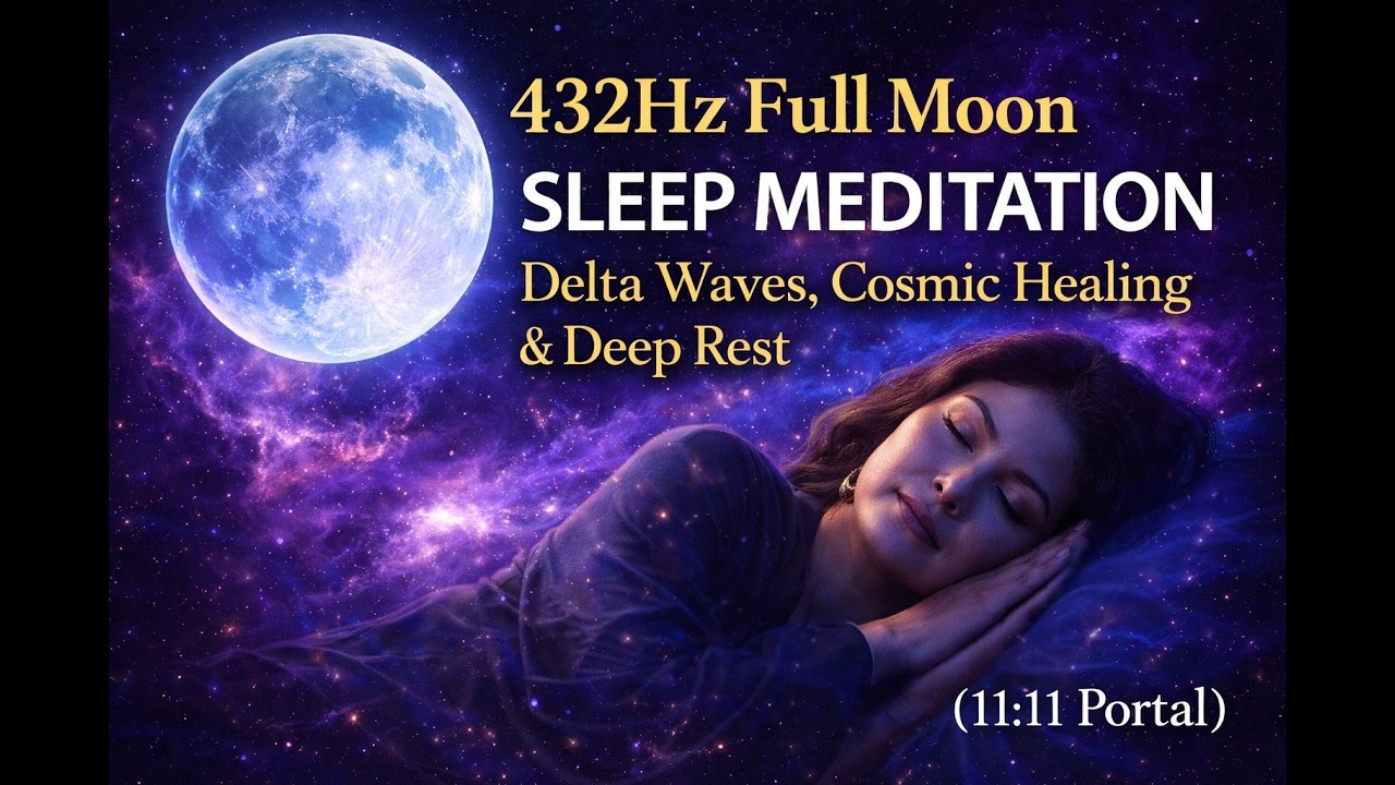 Full Blood Moon 432Hz Meditation | Cosmic Healing, Star Beings & Sleep