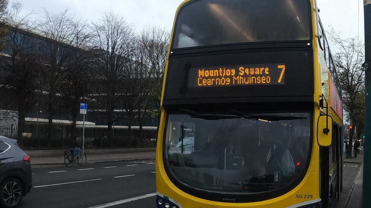 *Route Visual* On Dublin Bus route 7 towards Mountjoy Square (SG229)