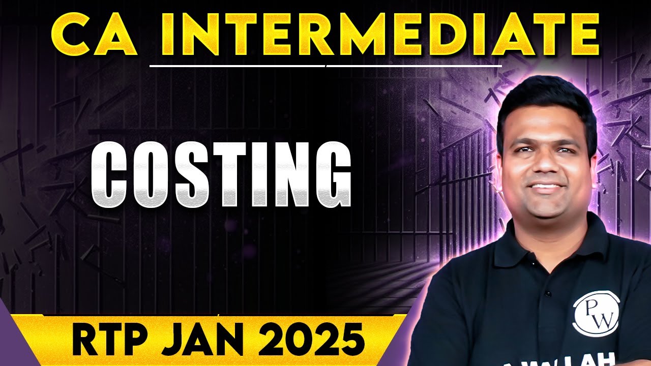 CA Inter Costing RTP Jan 2025 | CA Inter Revision Test Paper 🔥🔥