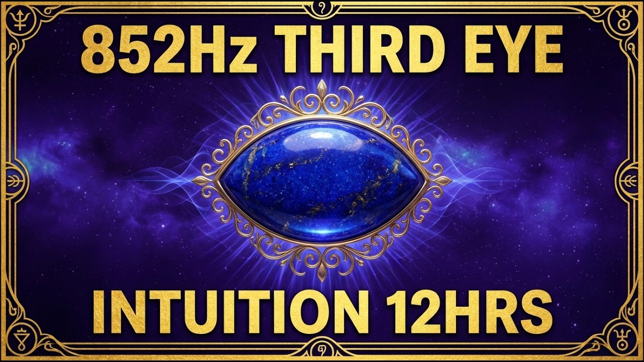 🔴 852Hz INTUITION ACTIVATION 12 Hours | Third Eye Awakening & Spiritual Clarity LIVE