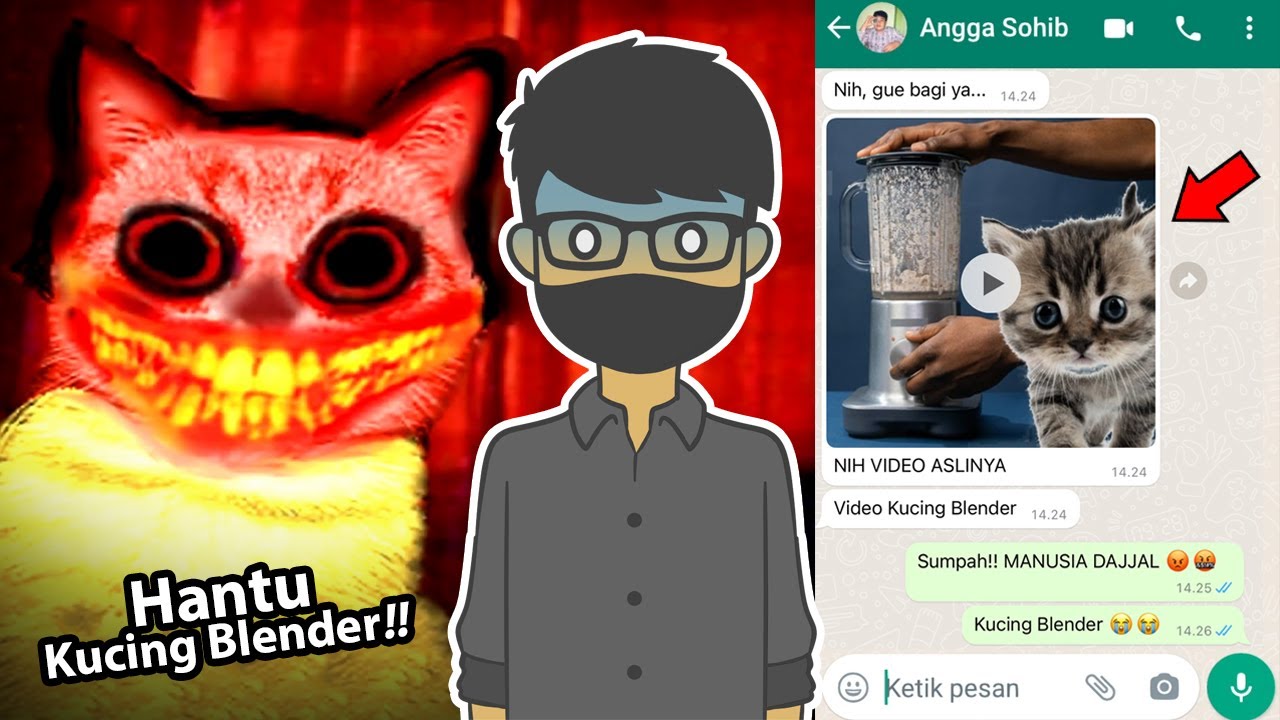 VIDEO ASLI KUCING DI DALAM BLENDER, JANGAN DITONTON!! | Chat History Seram