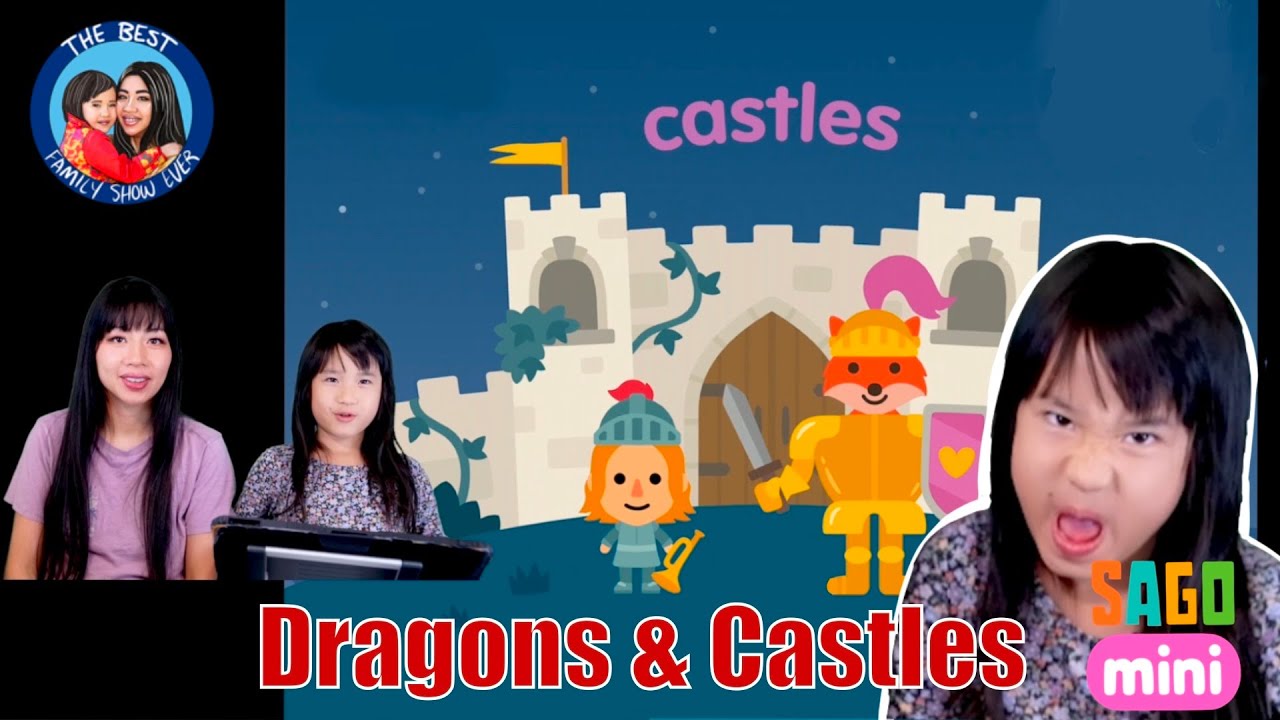 Sago Mini Castle! Fun gameplay in NEW game where we have fun role playing a dragon!