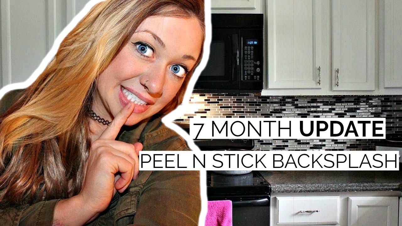 PEEL N STICK BACKSPLASH...7 MONTHS LATER | Laci Jane