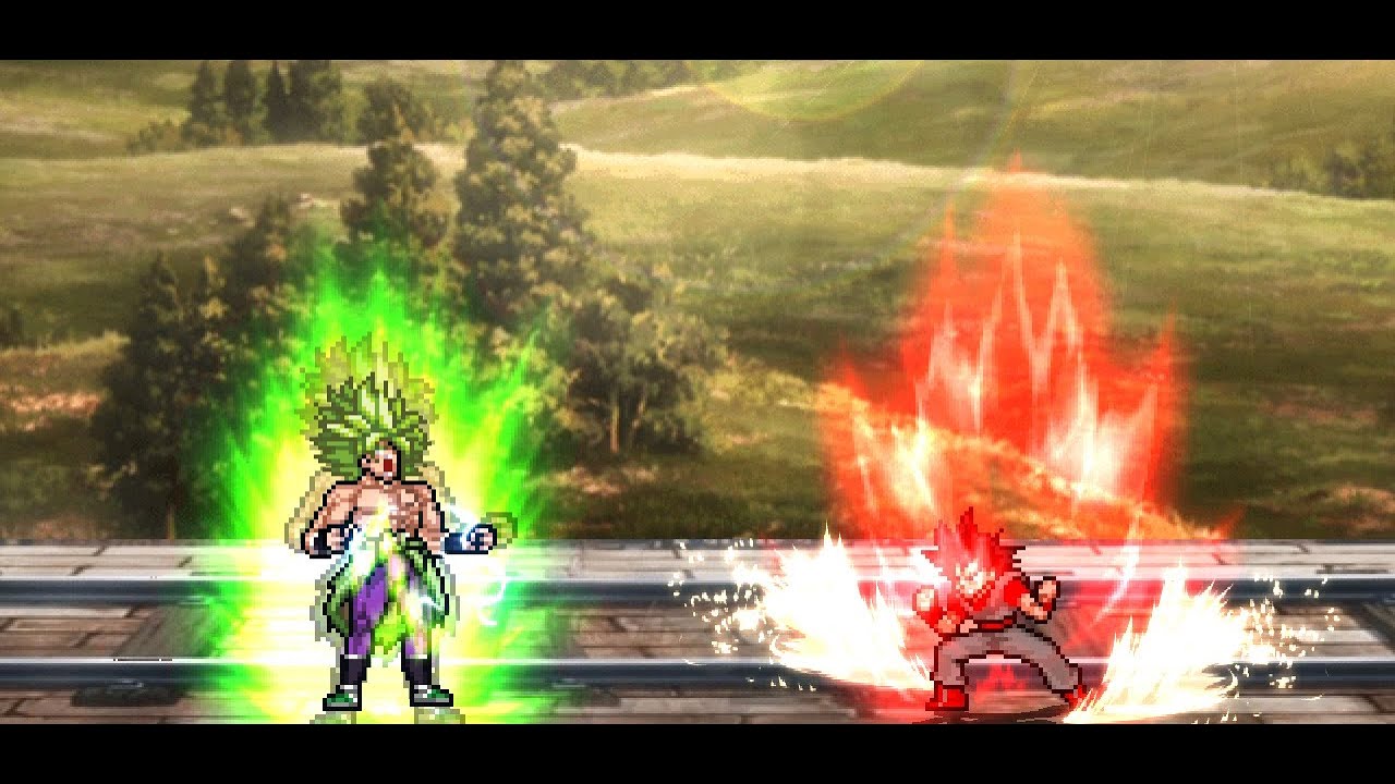 Mugen Mods: Legendary Super Saiyan Dbs Broly Vs Evil Goku (Normally)