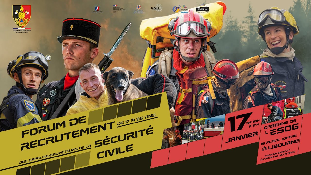 Création de la 4e unité d’instruction et d’intervention de la sécurité civile (UIISC) à Libourne.