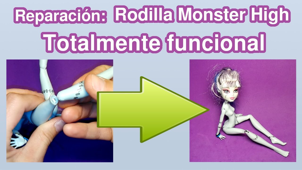 Como reparar la rodilla de una Monster high