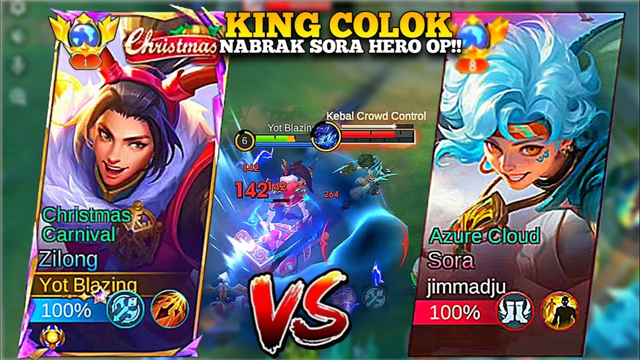 ZILONG RACING VS NEW HERO SORA YANG OVER POWER?!! KITA KASIH PAHAM DENGAN ZILONG MODE NGAMOK!! MLBB