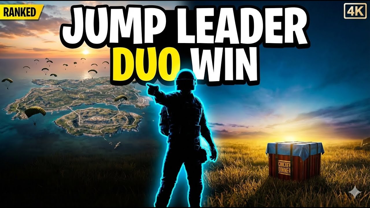 PUBG Mobile: We Won — I Was the Jump Leader (2-Man Squad Carry) | 4K Ranked