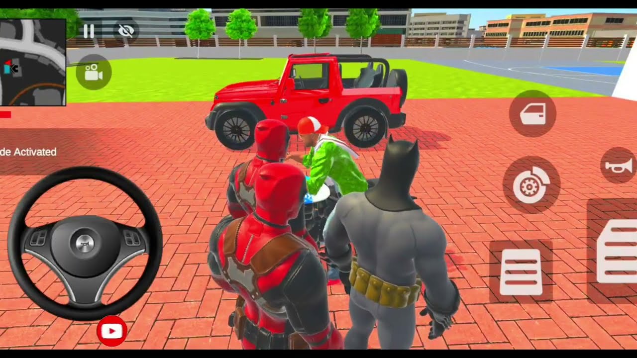 👹👹Franklin See Captain America Monster ☠️🎃 Car at floor | Indian Thift Auto Simulation Game