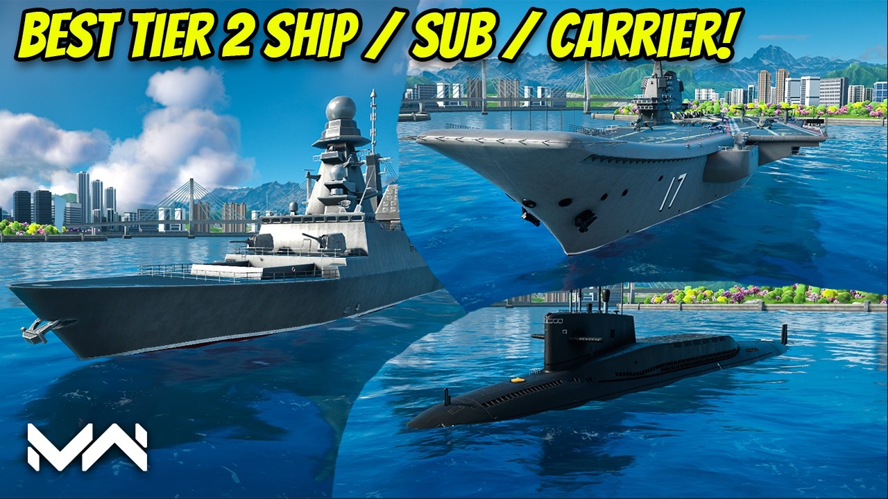 Best Tier 2 Submarine / Ship / Carrier! | Modern Warships