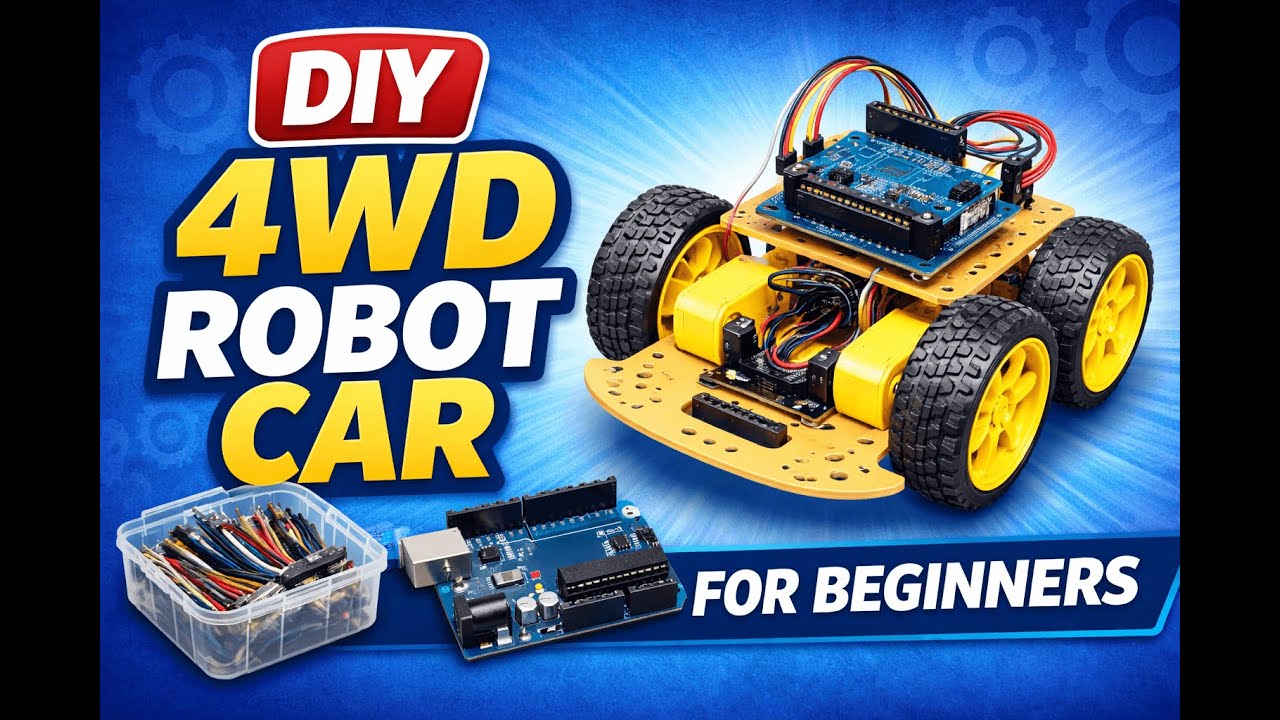 DIY 4WD Robot Car for Beginners | Arduino Robotics Project