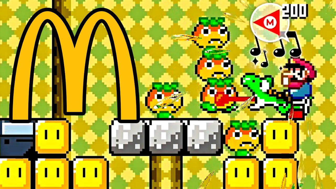 Super Mario Maker 2 🔧 Yoshi Goes to McDonald's 🔧 Dimple_Mon